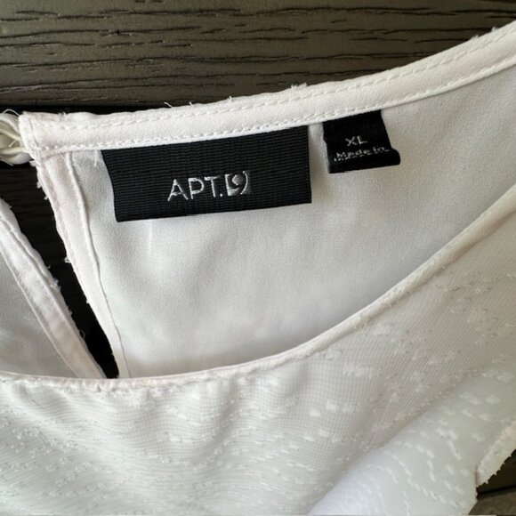 Apt.‎ 9 White Sleeveless Layered Tank Blouse Size XL - Picture 4 of 8